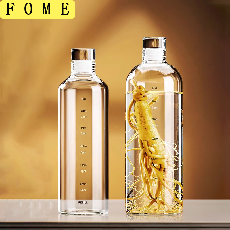 Outdoor Sport Glass Water Bottle - Botol Air Olahraga Kaca FOME 500/750/1000ml