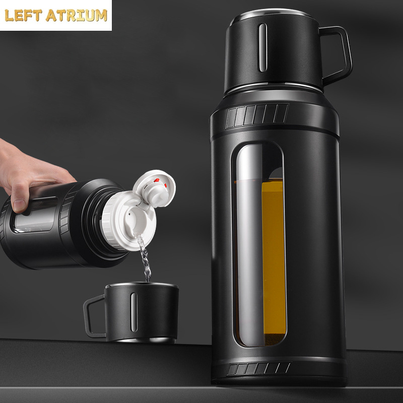 Outdoor Sport Glass Water Bottle - Botol Air Kaca Kapasitas Besar 2L