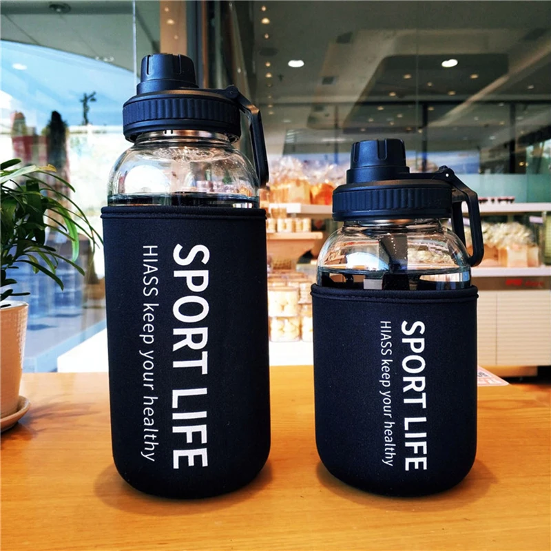700Ml/1000Ml Kapasitas Besar P - Outdoor Sport Glass Water Bottle ulasan dan harga
