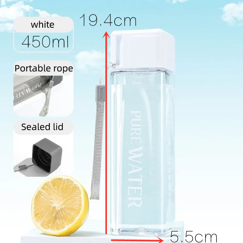 450ml, 1 Buah Gelas Minum Pers - Outdoor Sport Glass Water Bottle ulasan dan harga