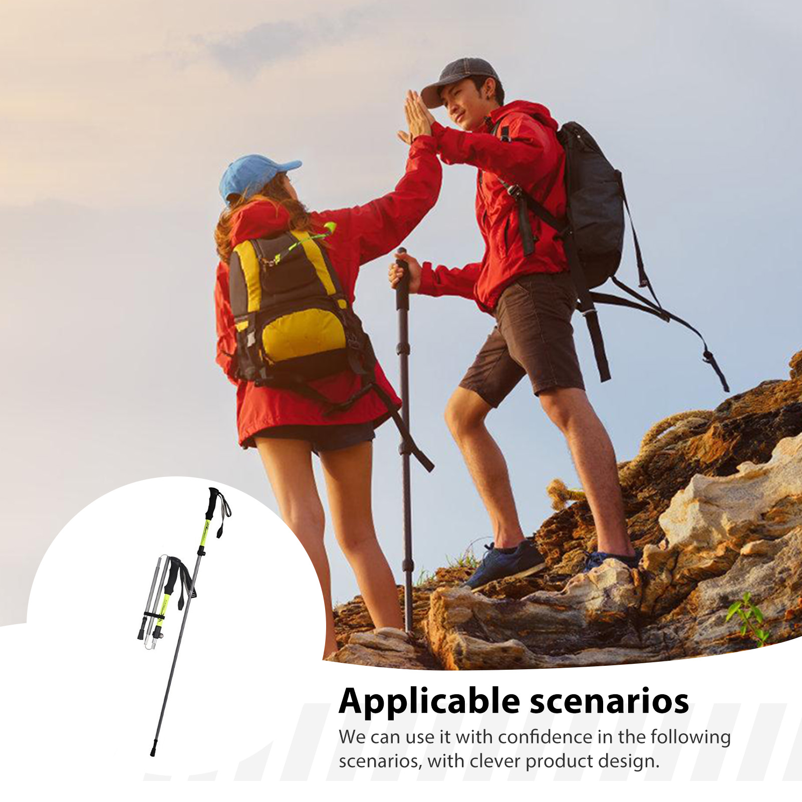 Tongkat Trekking dari Paduan A - Outdoor Sport Climbing Gear ulasan dan harga