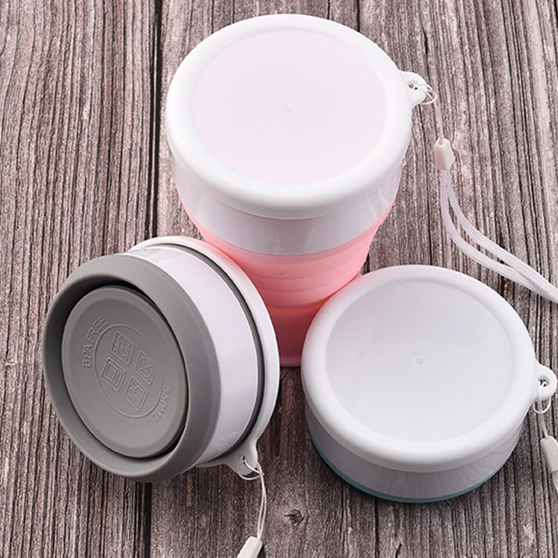200Ml Silikon Lipat Kaca Mug P - Outdoor Sport Glass Water Bottle ulasan dan harga