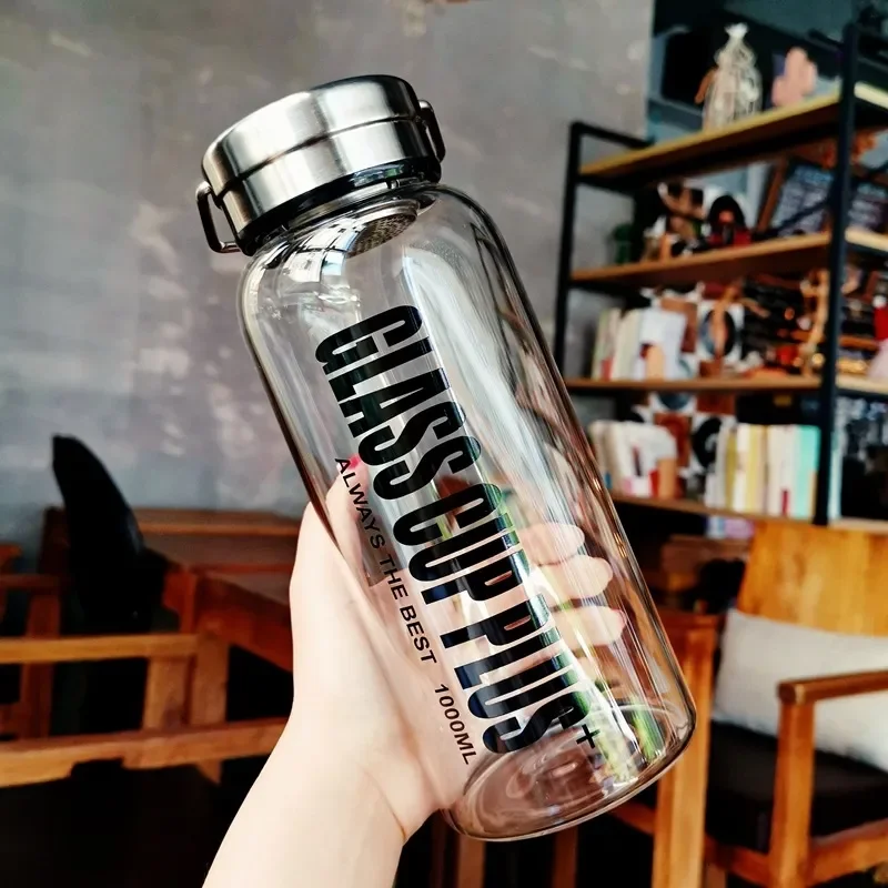 Botol Air Kaca 2L dengan Tali, - Outdoor Sport Glass Water Bottle ulasan dan harga