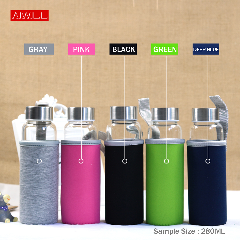 Aiwill Hot Jual Kaca Botol Air - Outdoor Sport Glass Water Bottle ulasan dan harga